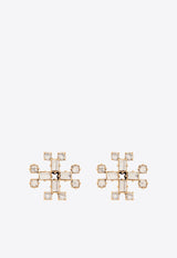 Tory Burch Crystal Stud Earrings Gold 150591 0-700