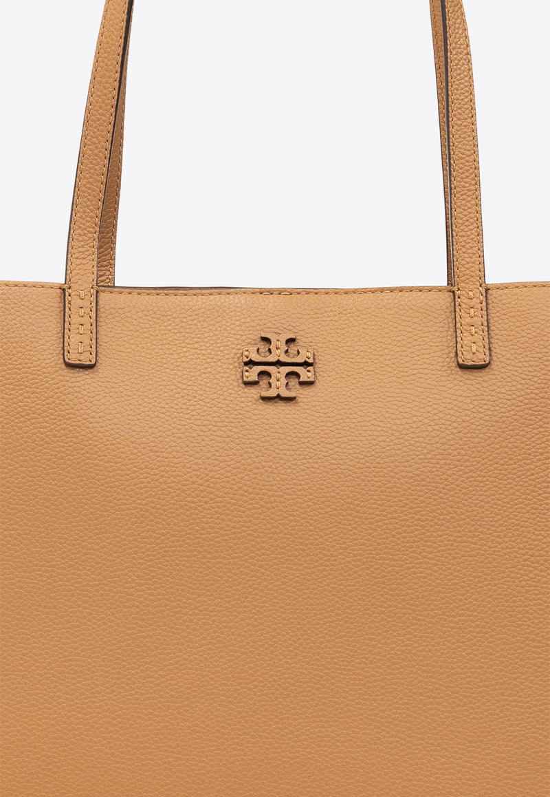 Tory Burch McGrow Leather Tote Bag Brown 152221 0-227