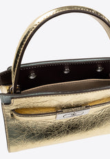 Tory Burch Petite Lee Radziwill Metallic Shoulder Bag Gold 152442 0-701