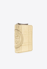 Tory Burch Fleming Soft Metallic Bi-Fold Wallet Gold 152608 0-700