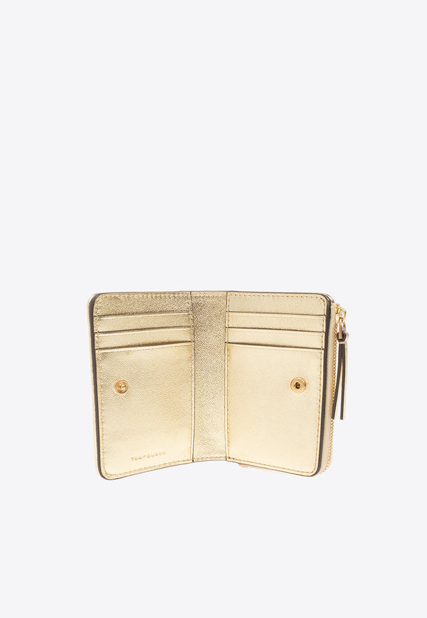 Tory Burch Kira Metallic Bi-Fold Wallet Gold 152555 0-700