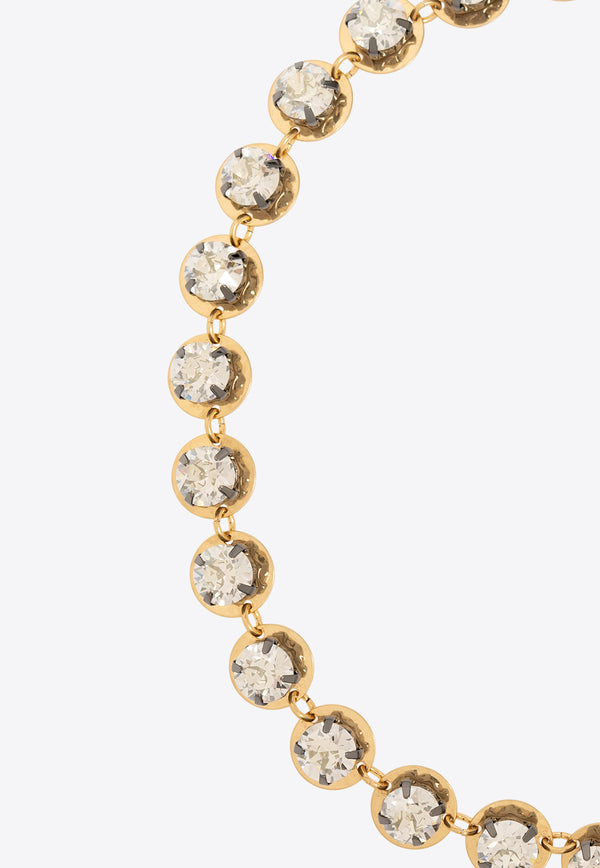 Tory Burch Crystal Embellished Necklace Gold 153694 0-700