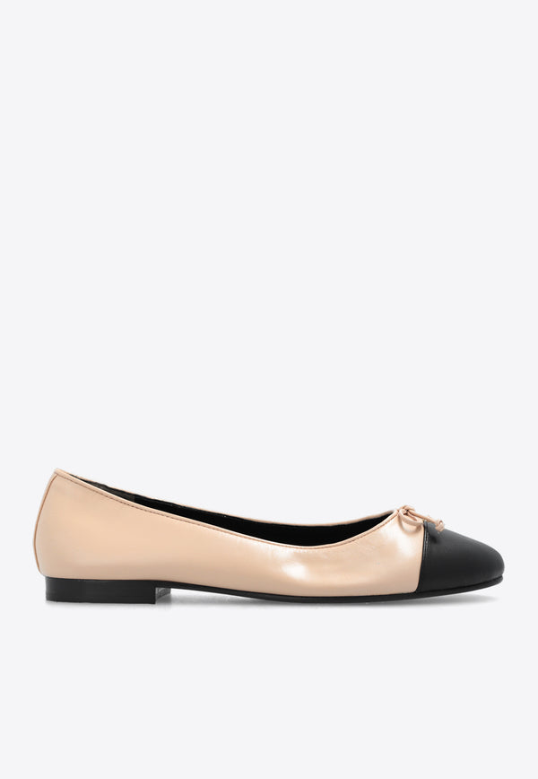 Tory Burch Gap-Toe Ballet Flats Beige 154512 0-650