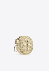 Tory Burch Fleming Soft Metallic Coin Pouch Key-ring Gold 153106 0-700