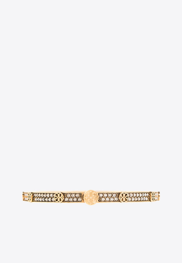Tory Burch Miller Studded Logo Bracelet Gold 153686 0-783