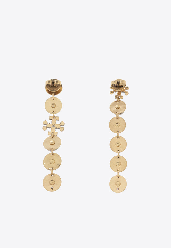 Tory Burch Asymmetrical Drop Earrings Gold 153695 0-700