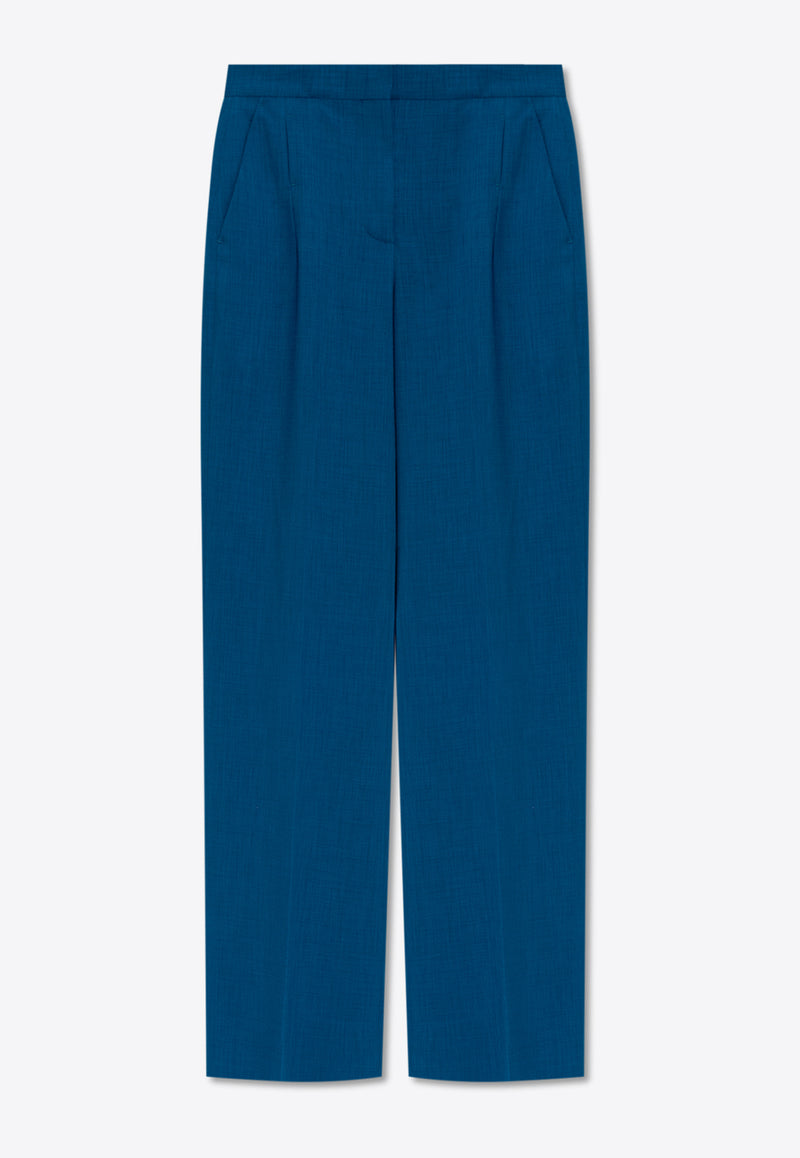 Tory Burch High-Waist Tailored Pants Blue 157257 0-416