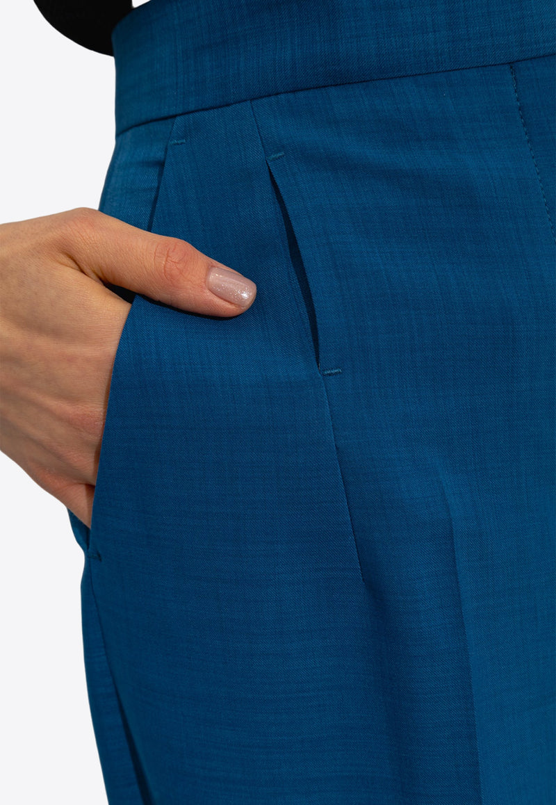 Tory Burch High-Waist Tailored Pants Blue 157257 0-416