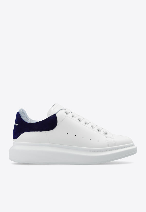 Alexander McQueen Oversized Leather Low-Top Sneakers White 705060 WIE9A-8727