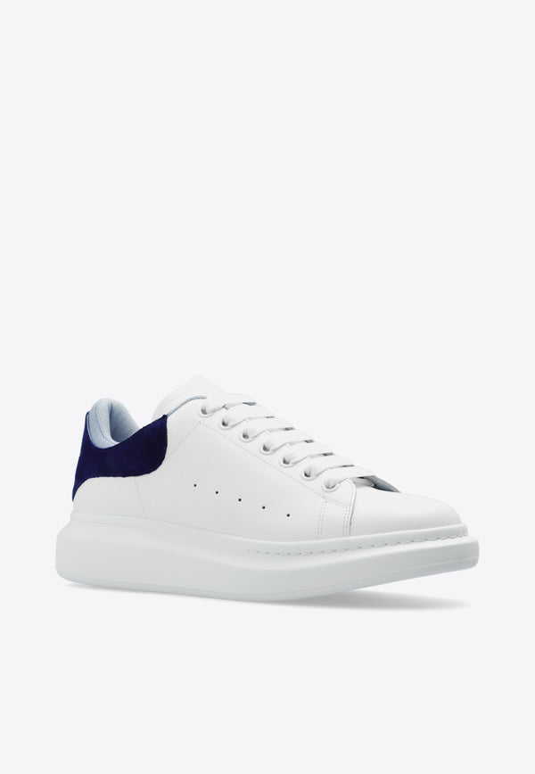 Alexander McQueen Oversized Leather Low-Top Sneakers White 705060 WIE9A-8727