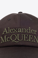 Alexander McQueen Logo Embroidered Baseball Cap Black 688658 4105Q-1066