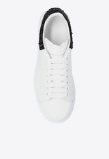 Alexander McQueen Oversized Chunky Leather Sneakers White 662654 WIA4U-9581