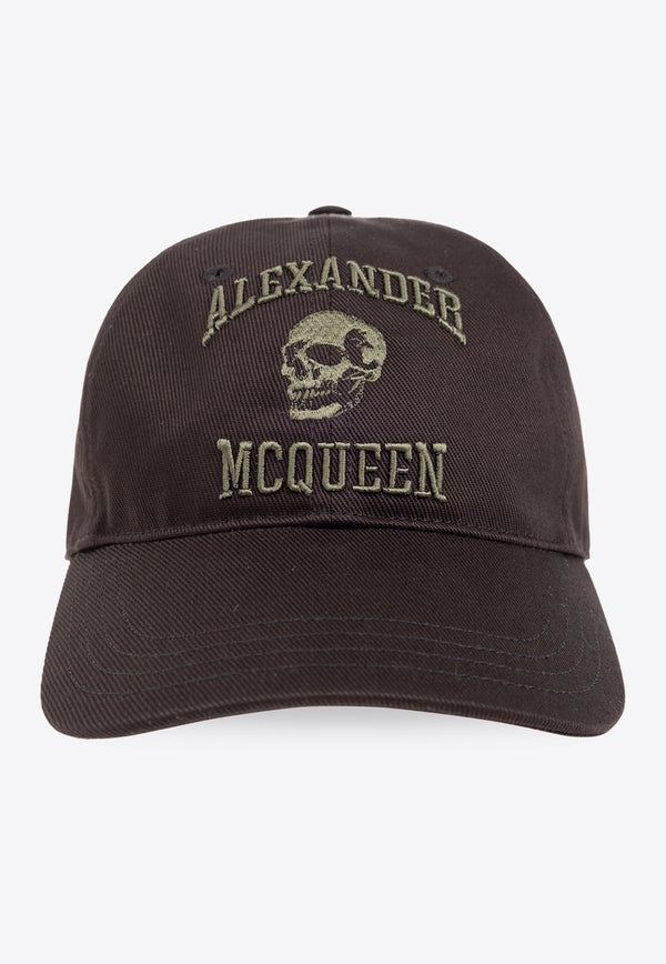 Alexander McQueen Logo Embroidered Baseball Cap Black 759450 4105Q-1066
