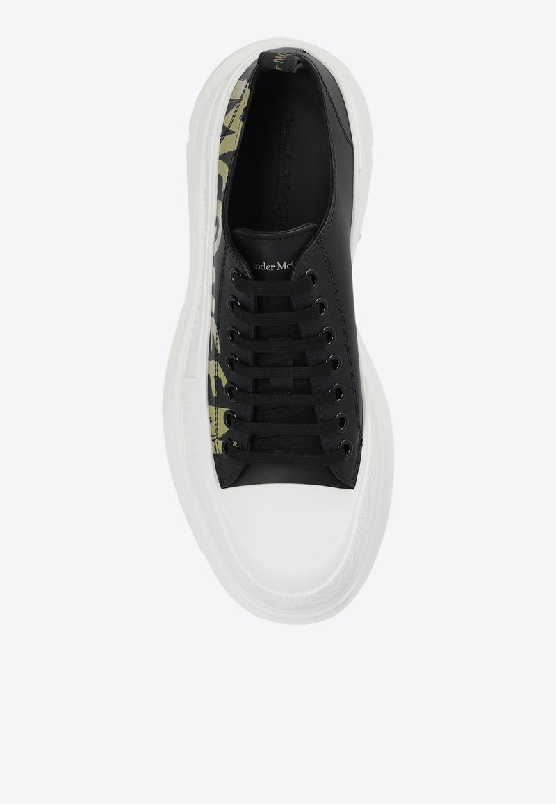 Alexander McQueen Tread Slick Platform Sneakers Black 777961 WIAT6-1680
