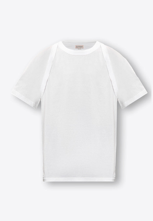 Alexander McQueen Basic Crewneck T-shirt White 770850 QXAAE-9000