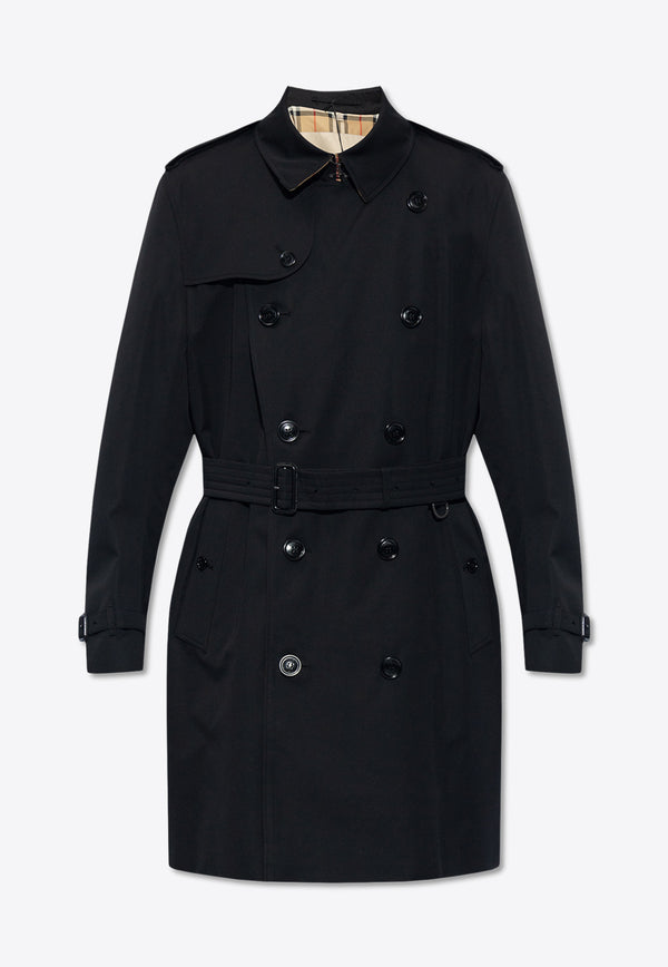 Burberry Kensington Heritage Overcoat Black 8079386 A1189-BLACK