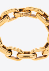 Alexander McQueen Logo-Engraved Peak Chain Bracelet Gold 780963 J160K-8500