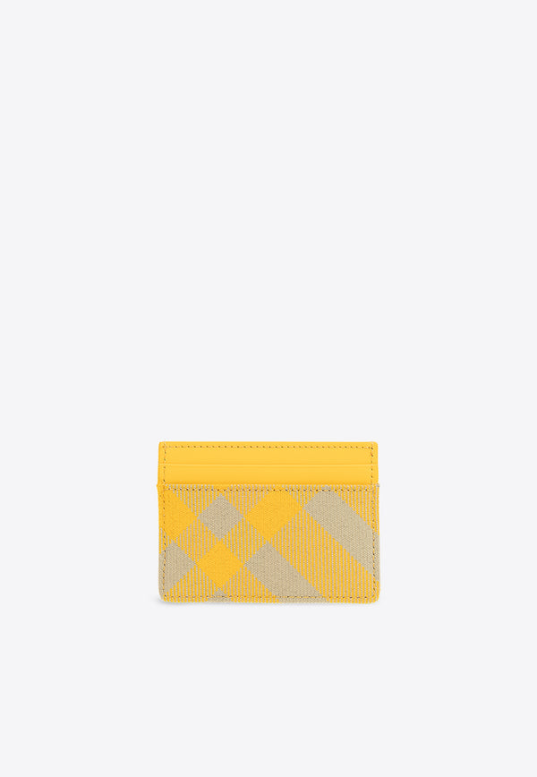 Burberry Check Pattern Cardholder Yellow 8079466 B7363-HUNTER