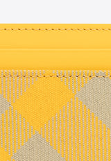 Burberry Check Pattern Cardholder Yellow 8079466 B7363-HUNTER