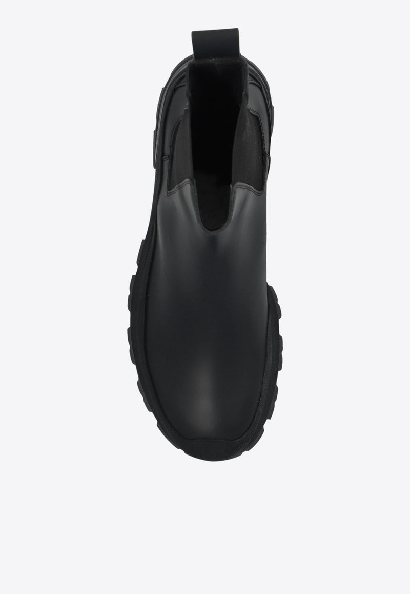 Alexander McQueen Wander Leather Chelsea Boots Black 777807 WIEQ3-1000