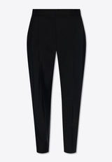 Alexander McQueen Tapered-Leg Tailored Pants Black 780719 QJACX-1000