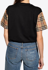 Burberry Vintage Check Oversized T-shirt Black 8043057 A1189-BLACK