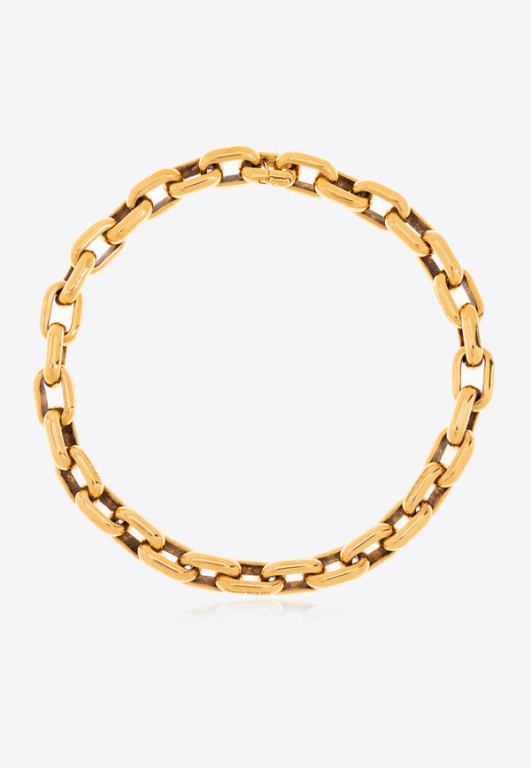 Alexander McQueen Peak Chain Necklace Gold 780960 J160K-8500