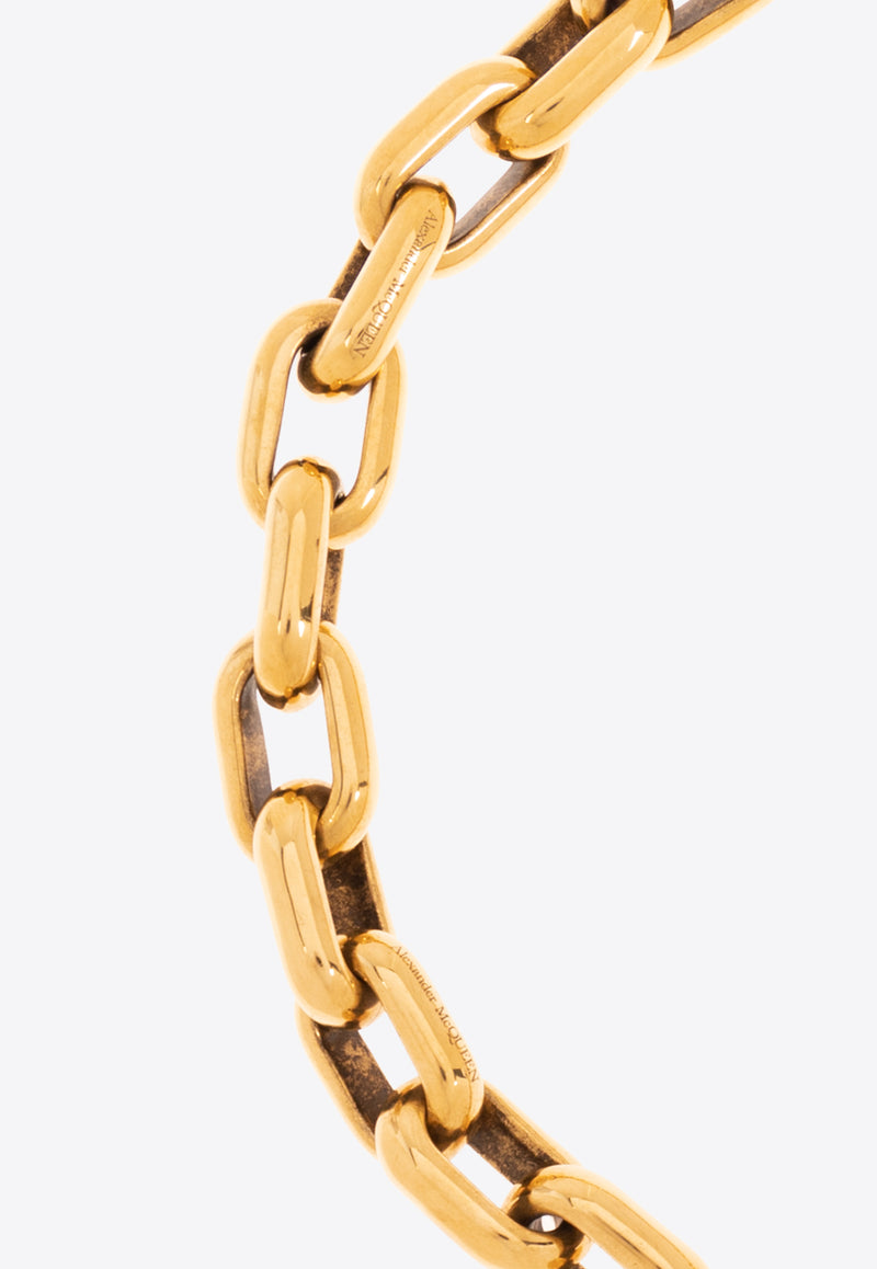 Alexander McQueen Peak Chain Necklace Gold 780960 J160K-8500