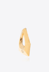 Alexander McQueen Modernist Geometric Hoop Earrings Gold 780995 J160T-0448