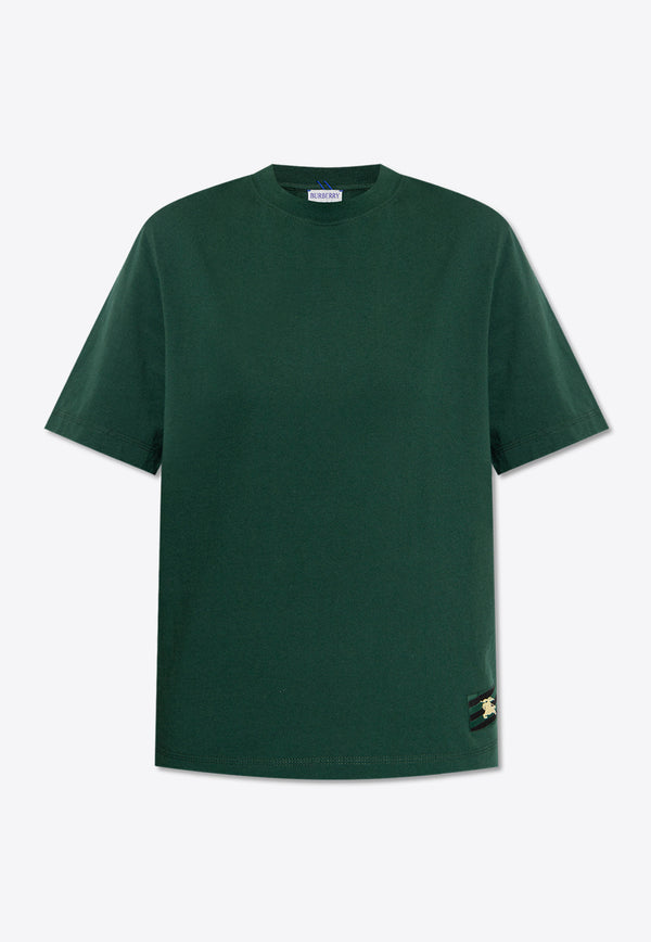 Burberry Logo Patch Crewneck T-shirt Green 8079884 B8636-IVY