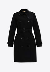 Burberry Kensington Heritage Belted Trench Coat Black 8079409 A1189-BLACK