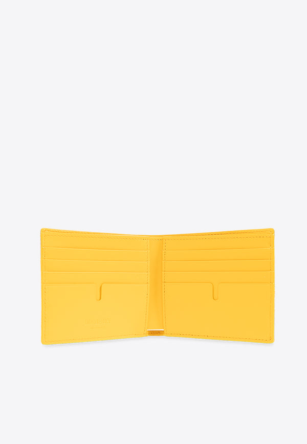 Burberry Check Pattern Bi-Fold Wallet Yellow 8078358 B7363-HUNTER