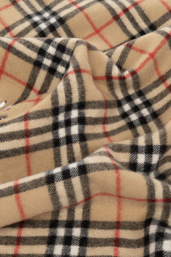Burberry Check Cashmere Happy Scarf Beige 8079995 A7026-ARCHIVE BEIGE