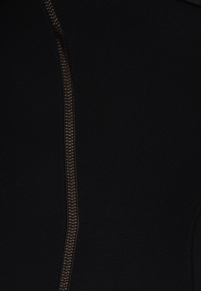 Zimmermann Matchmaker Off-Shoulder Mini Dress Black 8745DMAT 0-BLK