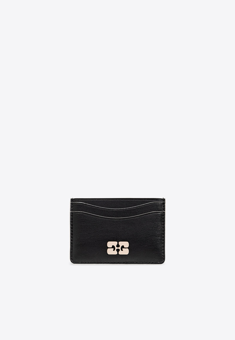 GANNI Bou Leather Cardholder Black A5392 5898-099