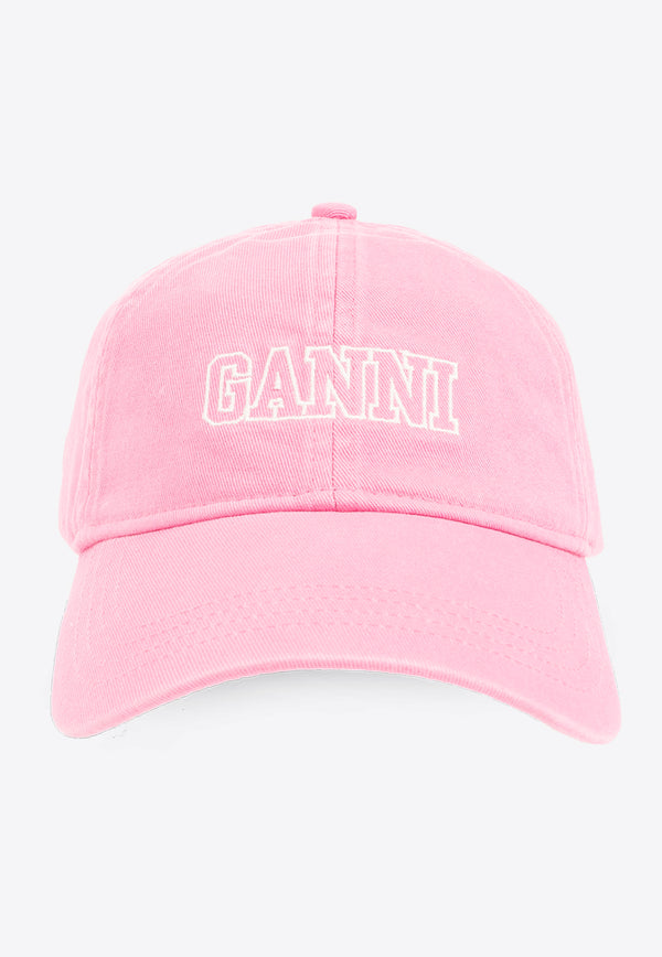 GANNI Logo Embroidered Baseball Cap A5529 5890-483