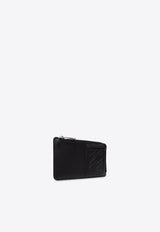 Loewe Debossed Logo Patch Coin Cardholder C565Z40X01 0-BLACK