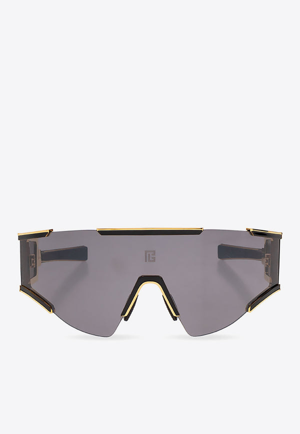 Balmain Fleche Shield Sunglasses Gray BPS-138A-141 0-0
