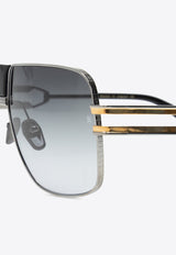 Balmain Full Rim Aviator Sunglasses Gray BPS-103B-60 0-0