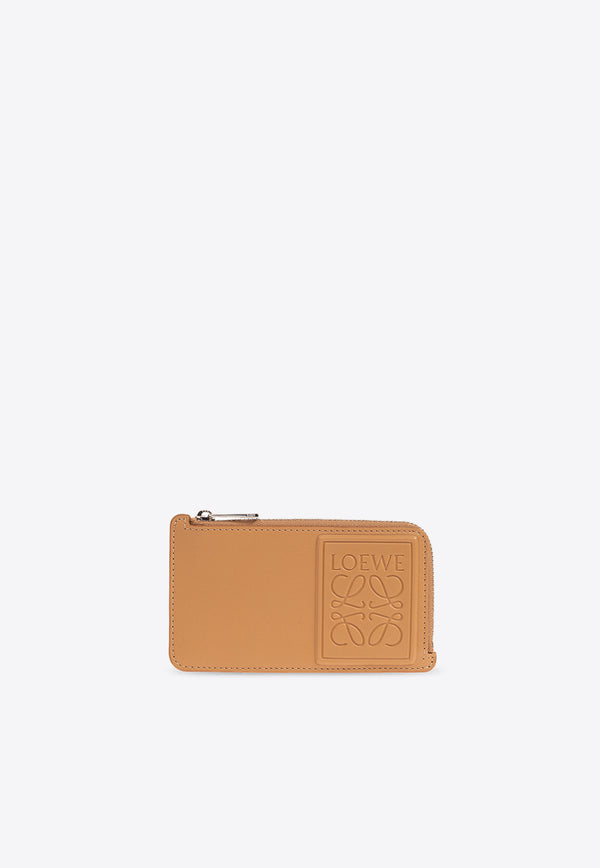 Loewe Debossed Logo Patch Coin Cardholder C565Z40X01 0-WARM DESERT