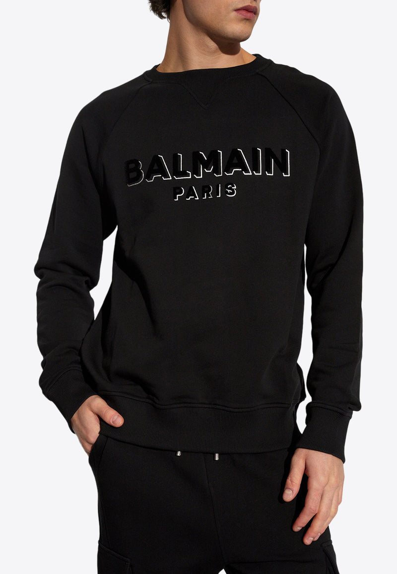 Balmain velvet sweatshirt best sale