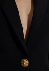 Balmain  Single-Breasted Wool Blazer Black CF1SE002 WB08-0PA