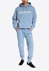 Balmain Embossed Logo Track Pants Blue CH1OB235 BC22-SLJ