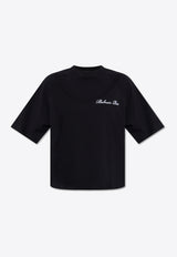 Balmain Signature Logo Crewneck T-shirt Black CF1EG085 BC68-EAB