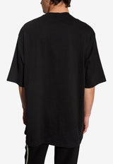 Balmain Embroidered Logo T-shirt Black CH1EH015 PC19-EJP