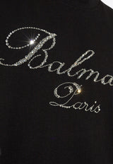 Balmain Signature Logo Crewneck T-shirt Black CH1EH015 PC19-EJP
