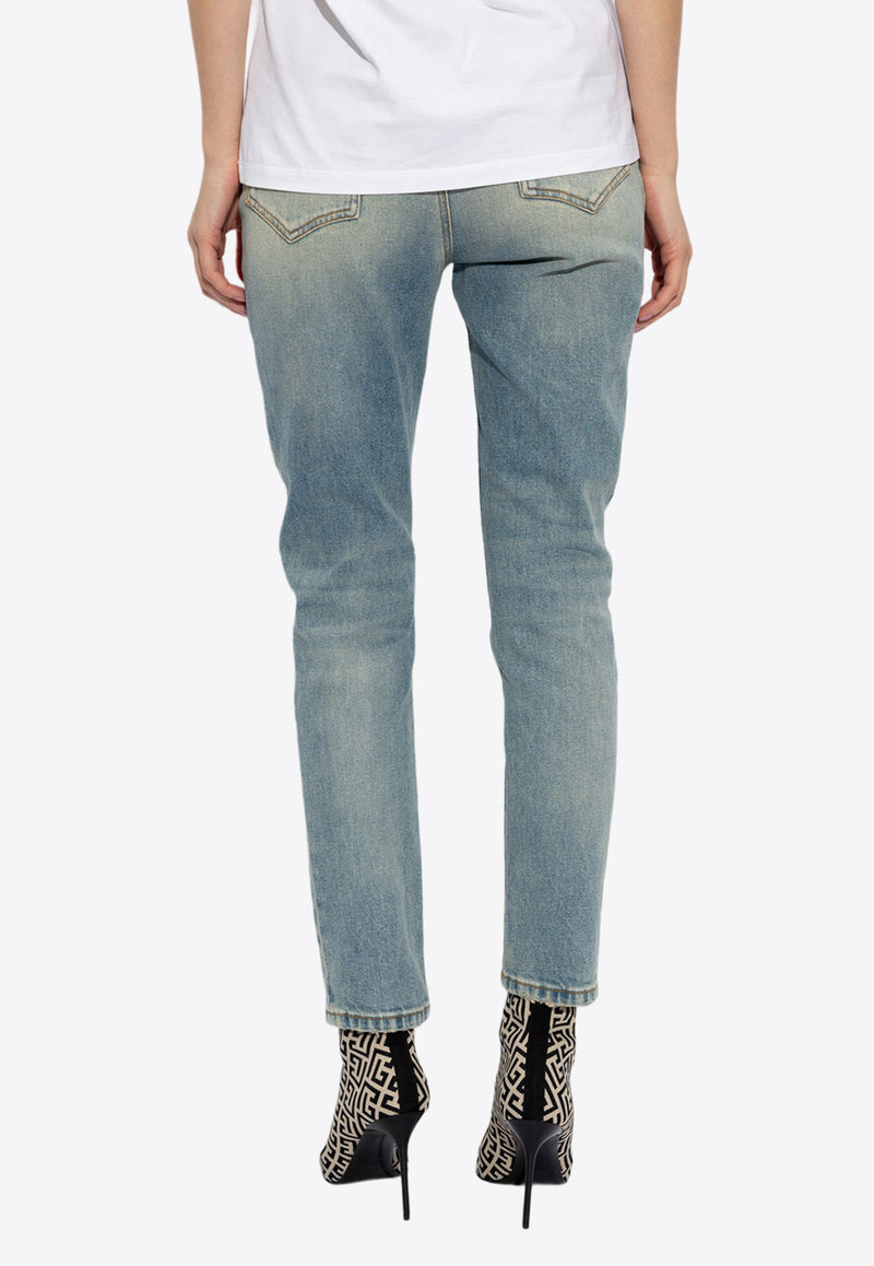 Balmain Vintage Skinny Jeans Blue CF1MG020 DE04-6FF