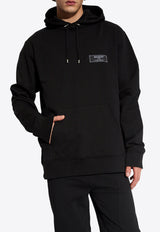 Balmain Logo Patch Hooded Sweatshirt CH1JT047 JB53-0PA
