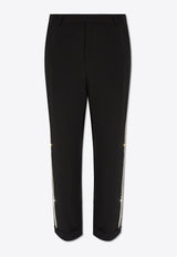 Balmain Straight-Leg Crystal-Embroidered Pants
 CH1PM030 PC15-EHV