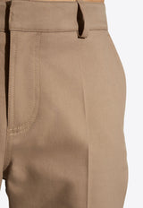 Balmain Pleat-Front Flared Pants
 CH1PP085 CE66-0DC